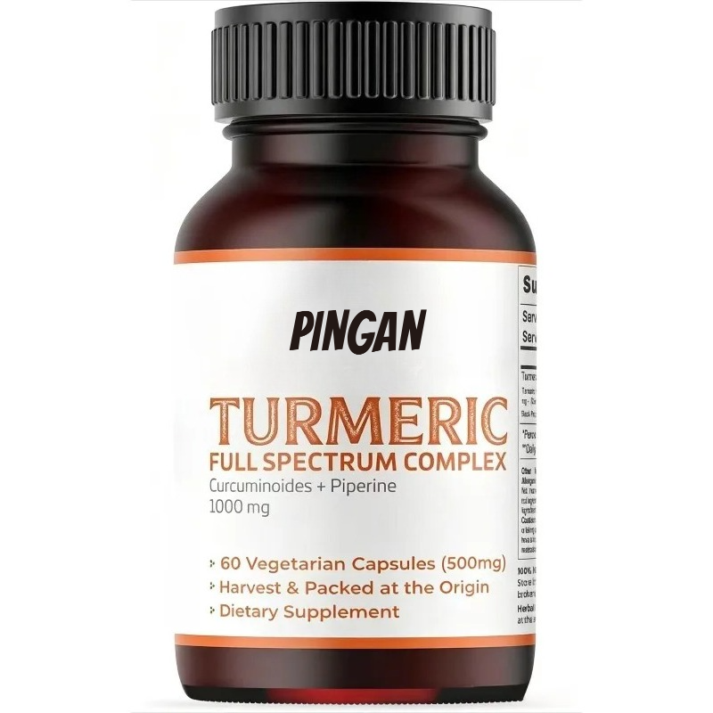 Turmeric Curcumin Capsule - 강황캡슐 1000mg (95% 커큐민 및 피페린