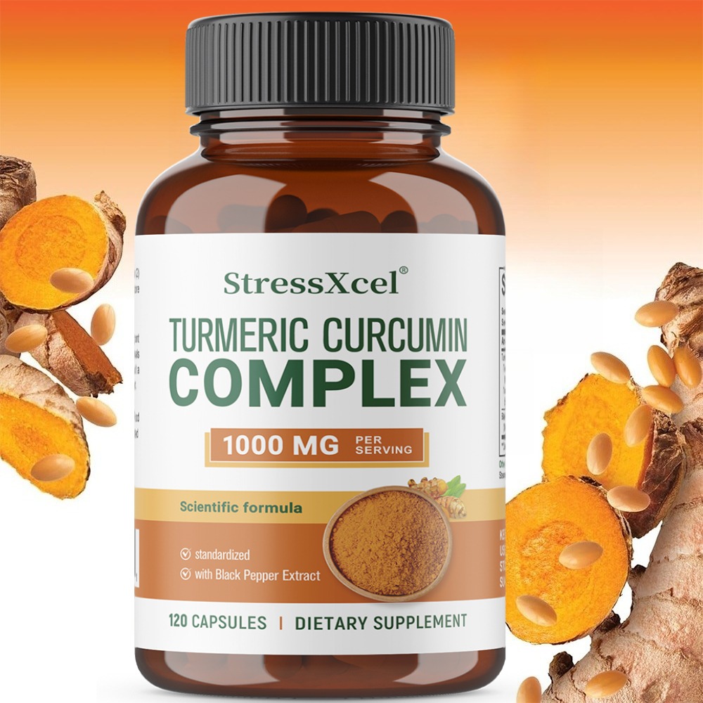 Turmeric Curcumin Capsule - 강황 커큐민 복합체 1000mg, 블랙 페퍼