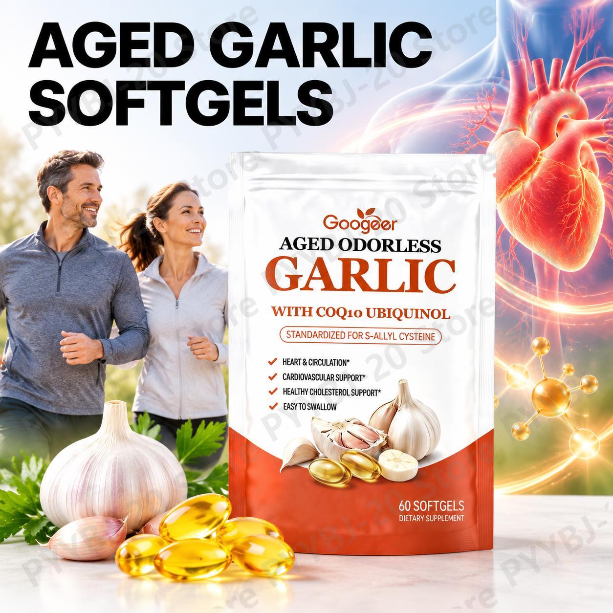 구기어 에이징 프로텍트 무향 마늘 소프트젤 (코엔자임  - Coq10 Ubiquinol Softgel 리뷰 및 가격