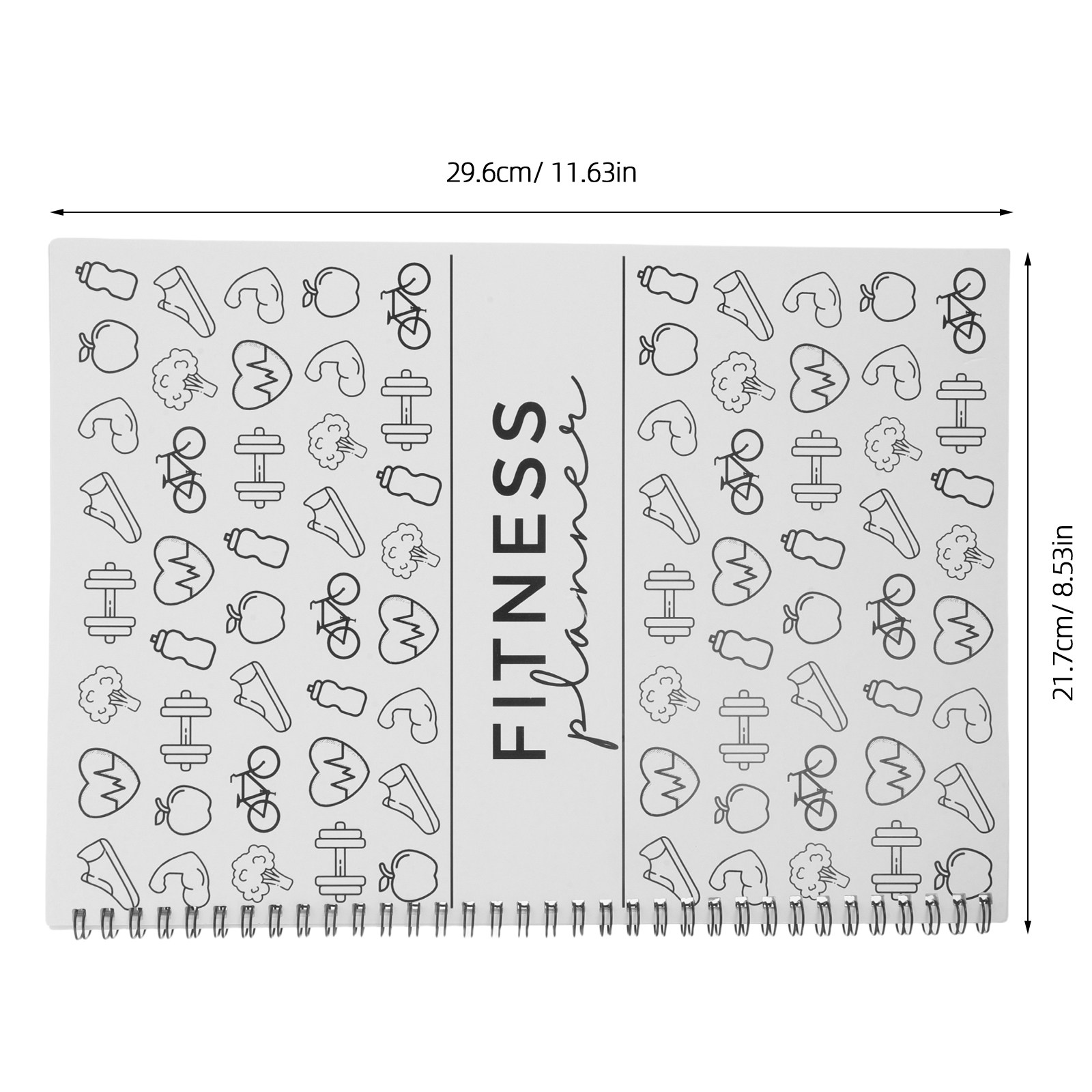 피트니스 플래너 일기장 11.7x8.5, 운동 기록장, - Nutrition Of Fitness 리뷰 및 가격